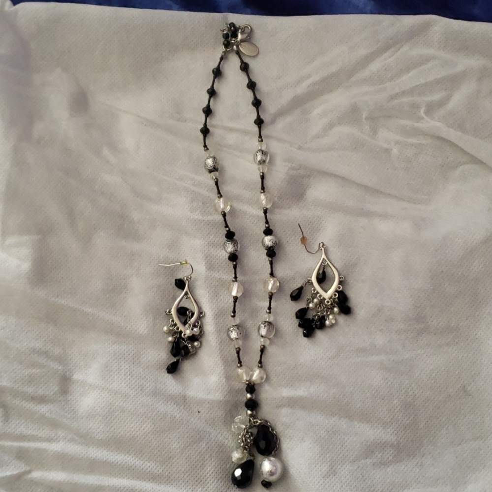 Necklace and earrings